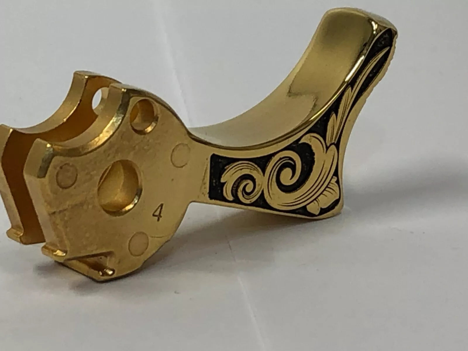 1911  gi style hammer deep laser engraved  24k gold plated