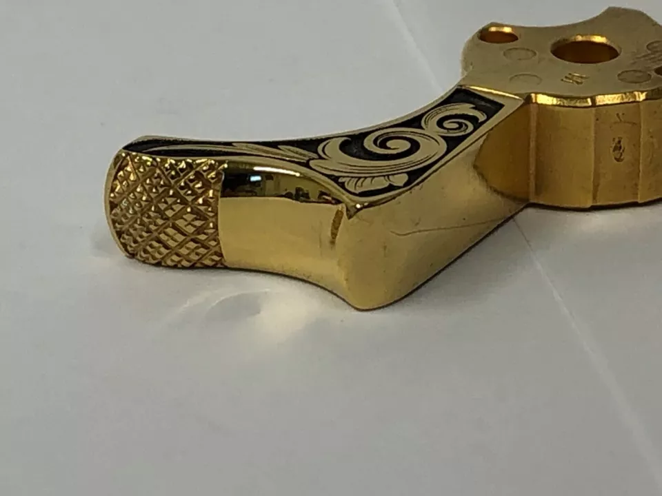 1911  gi style hammer deep laser engraved  24k gold plated