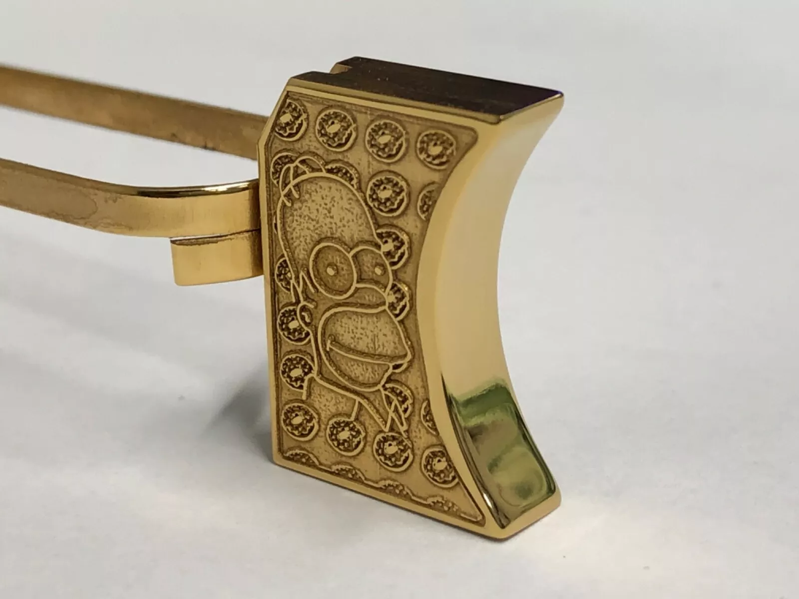 New laser engraved 1911 24k Gold Plated Mirror polished pad Homer Simpson