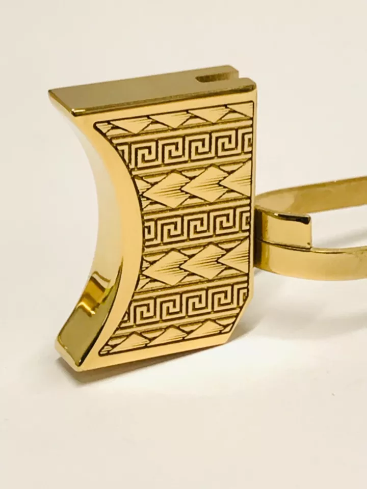 New laser engraved 1911 24k Gold Plated Mirror Polished Long Pad Aztec calendar