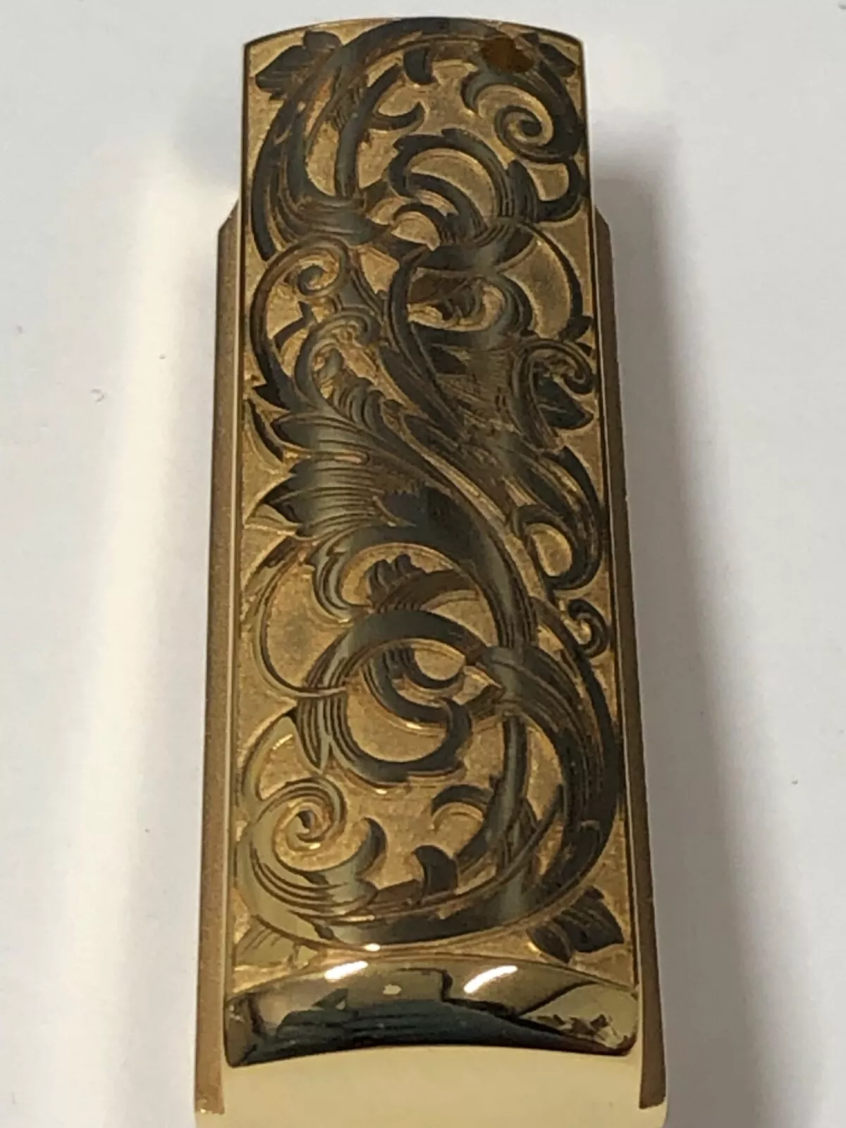 24k gold plated deep laser engraved 1911 mainspring housing