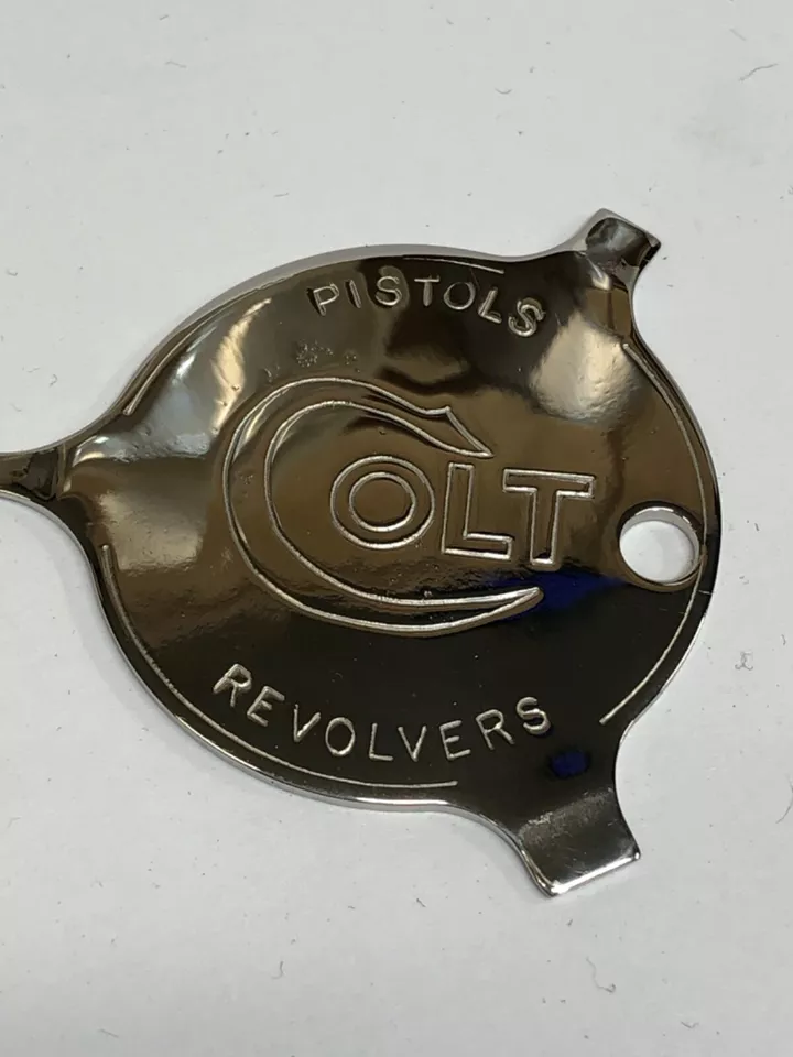 Polished nickel plated Colt Screwdriver Sight Adjustment Tool Keychain Gunsmith