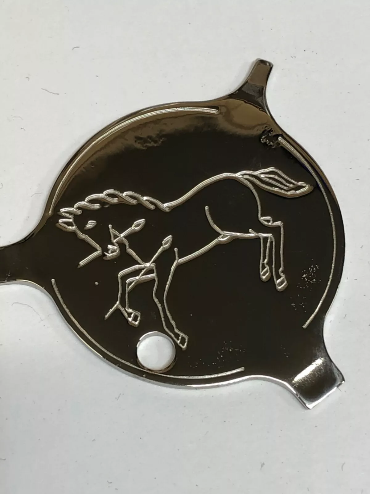 Polished nickel plated Colt Screwdriver Sight Adjustment Tool Keychain Gunsmith