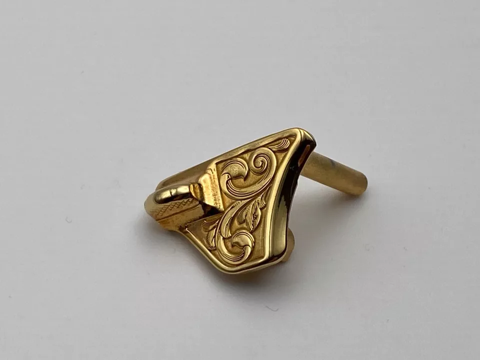 1911 laser engraved Thumb Safety 24k gold plated