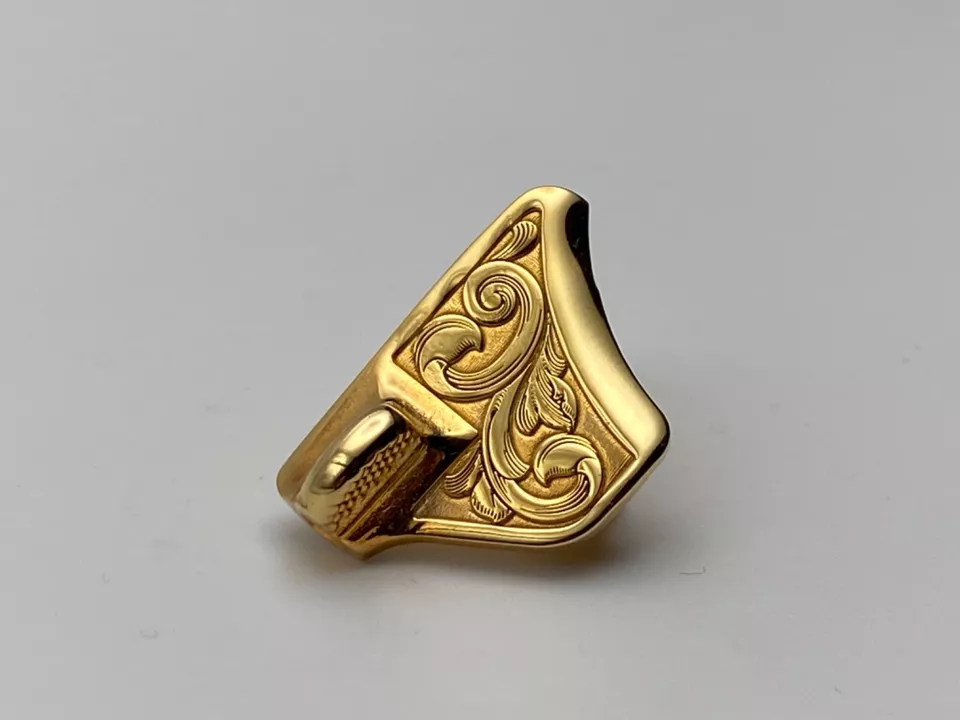 1911 laser engraved Thumb Safety 24k gold plated