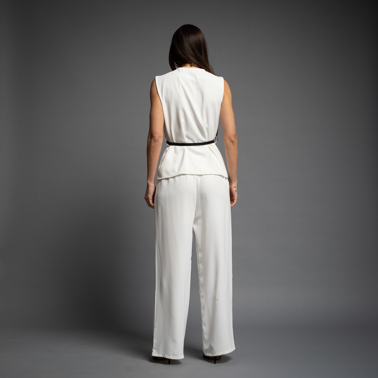 ENSEMBLE 2 PIÈCES GILET CROISÉ + CEINTURE