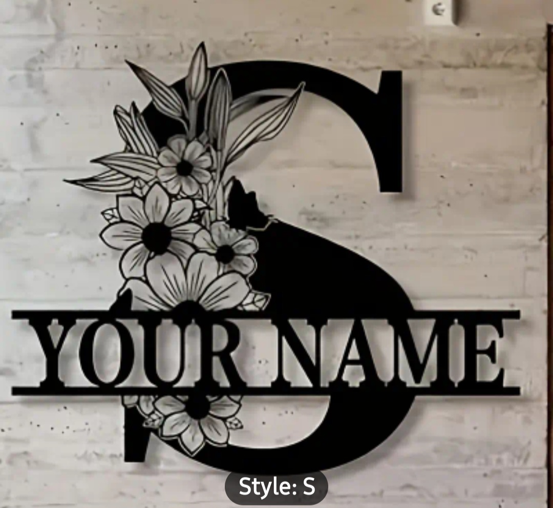 Custom Metal Graphic Wall Art alphabets / Alphabet mural art graphique en métal personnalisé