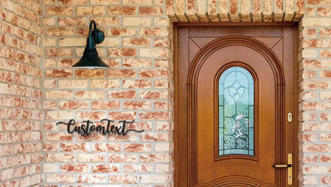 Custom Metal Graphic Wall Art text / Texte mural art graphique en métal personnalisé