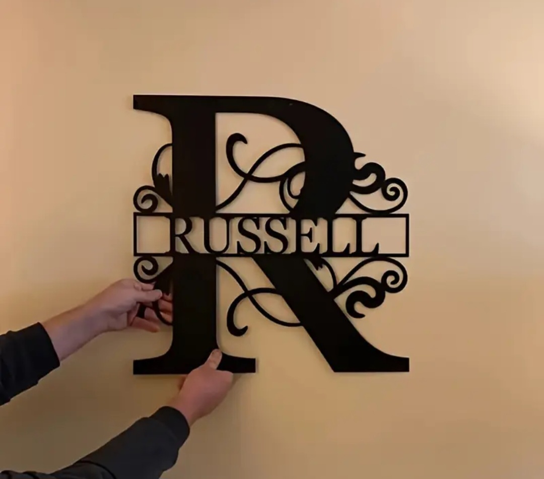 Custom Metal Graphic Wall Art alphabets #2 / Alphabe #2 mural art graphique en métal personnalisé