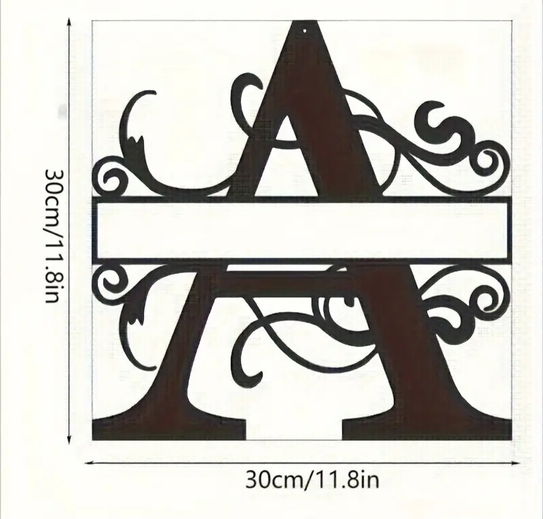 Custom Metal Graphic Wall Art alphabets #2 / Alphabe #2 mural art graphique en métal personnalisé