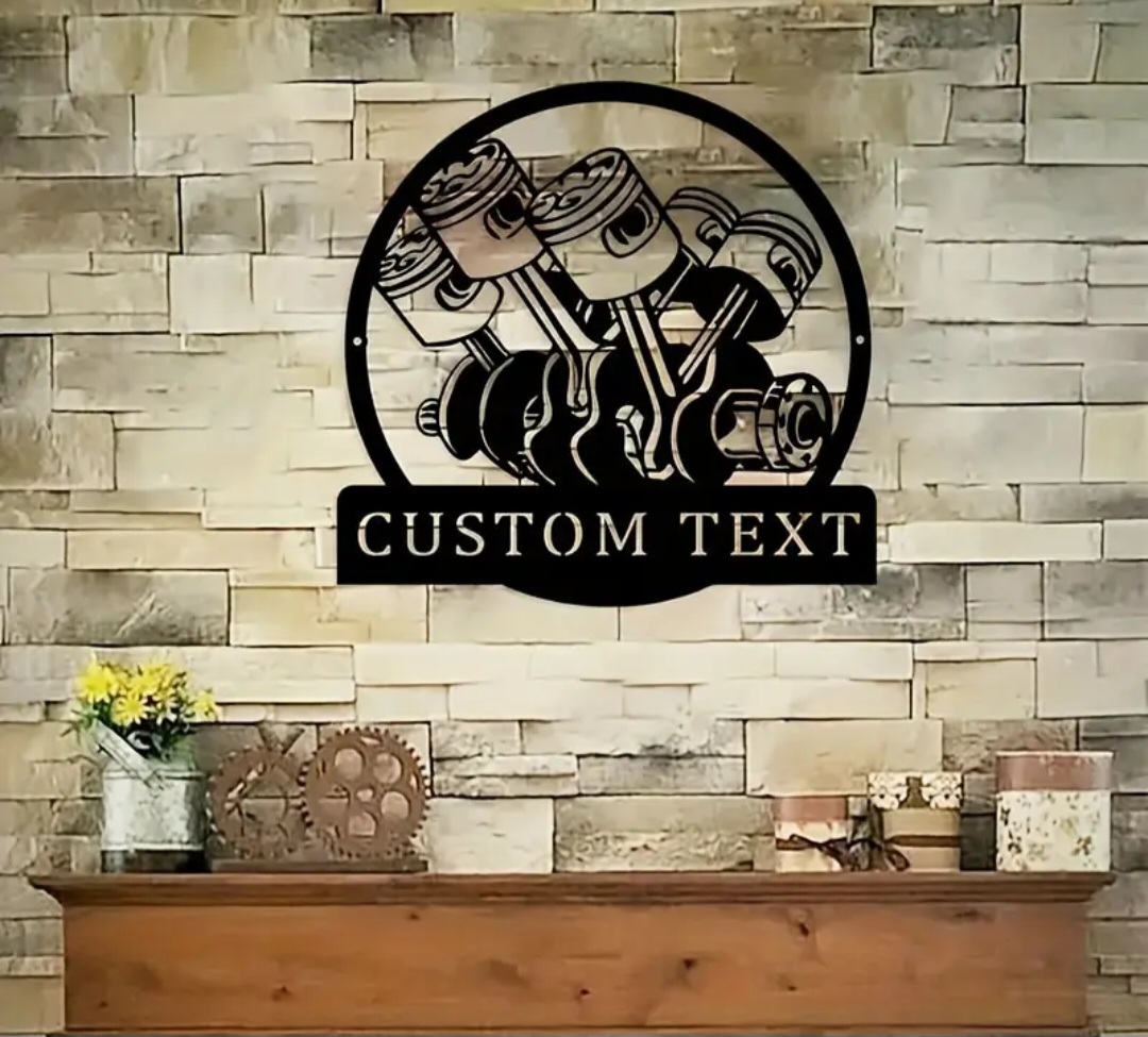 Custom Metal Engine Art / Art de moteur en métal personnalisé