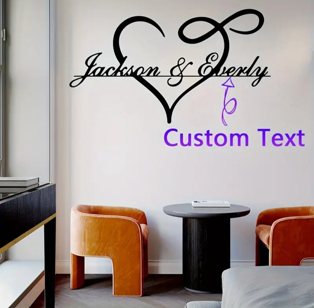 Custom Heart-Shaped Wall Art