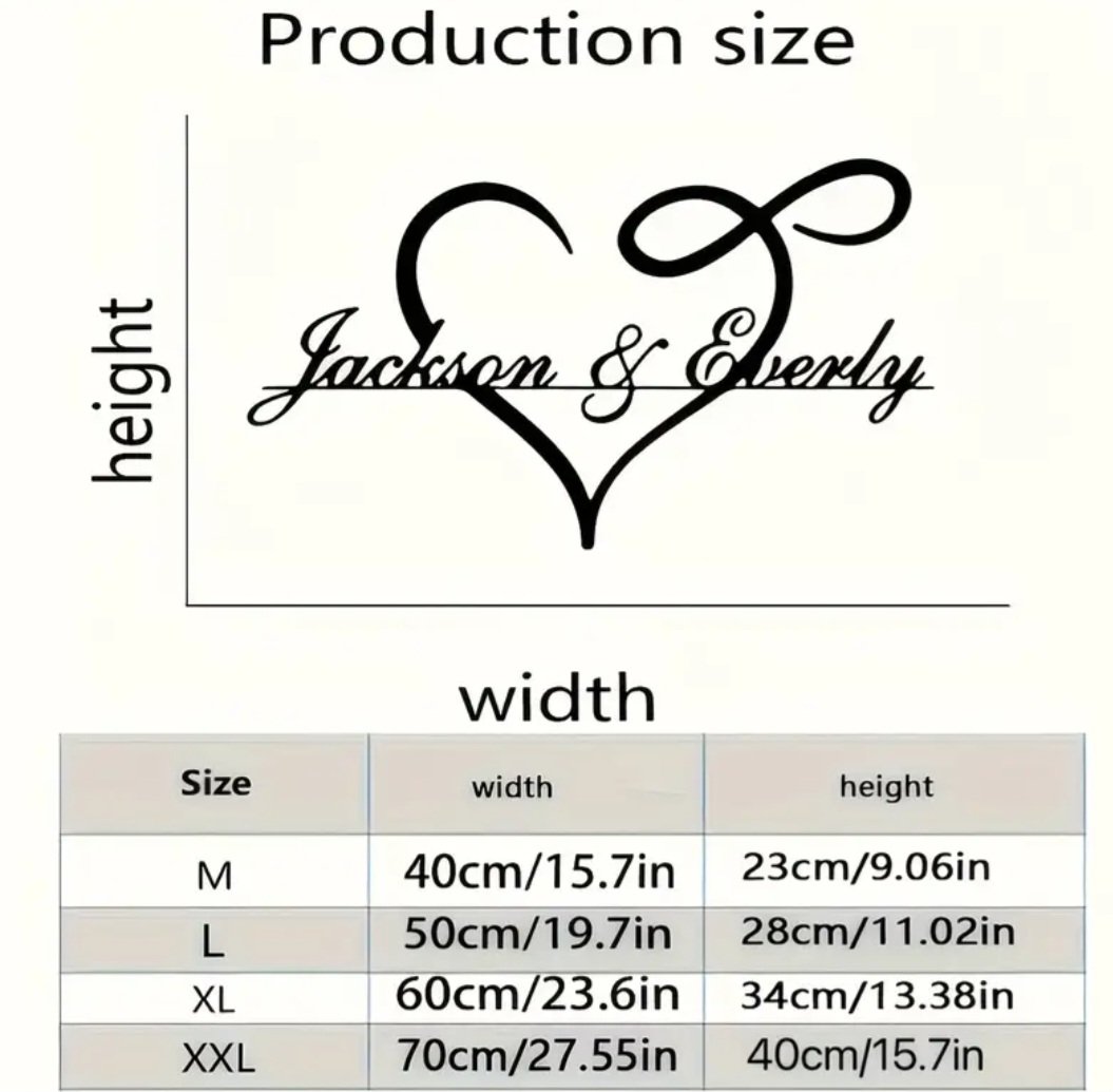 Custom Heart-Shaped Wall Art