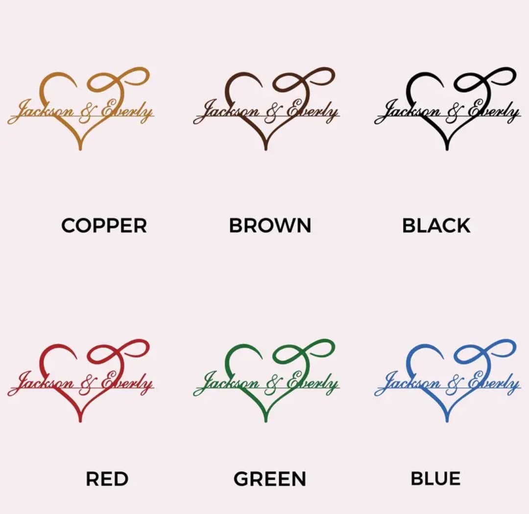 Custom Heart-Shaped Wall Art