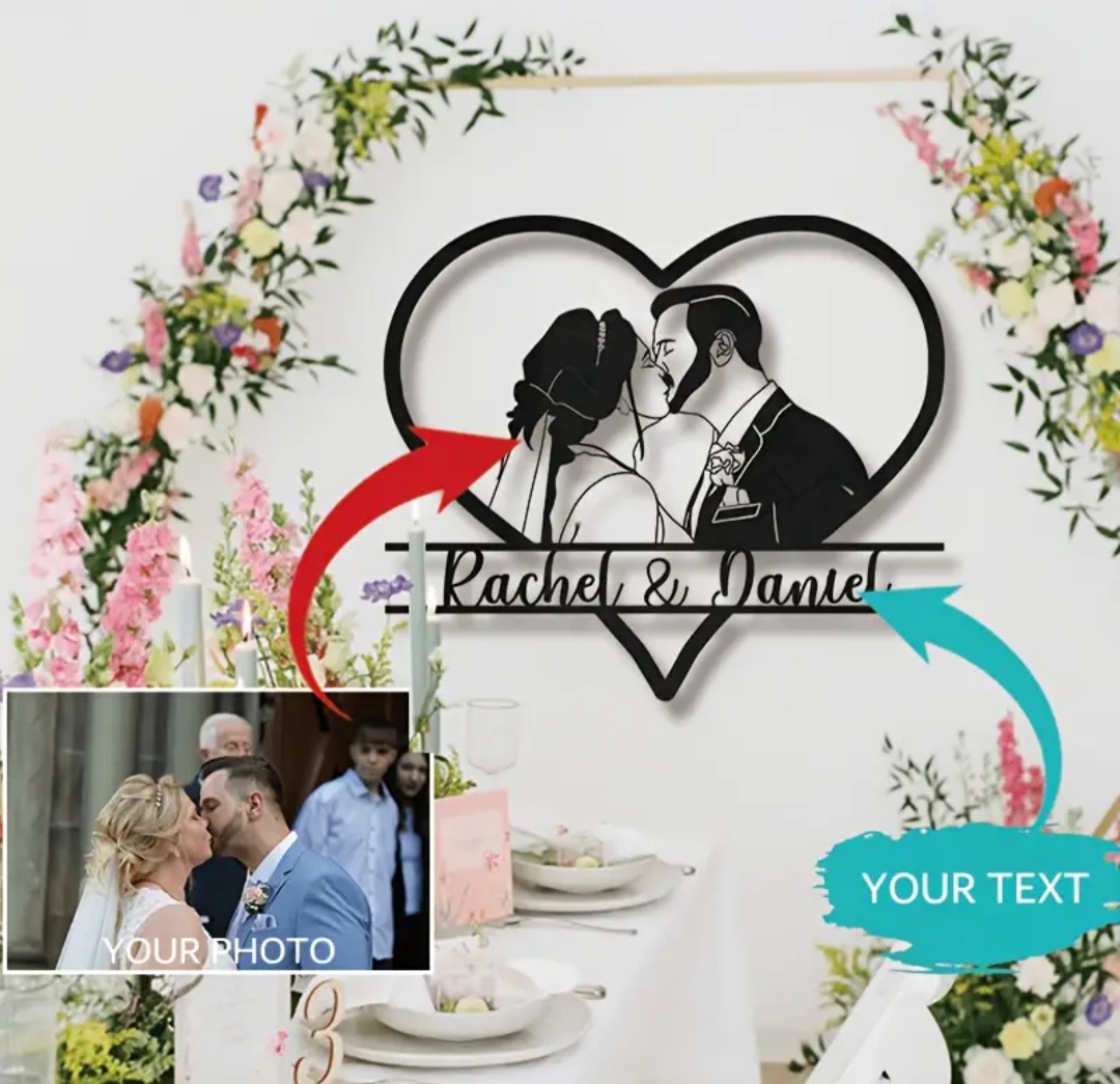 Custom Wedding Photo Frame / Cadre photo de mariage personnalisé