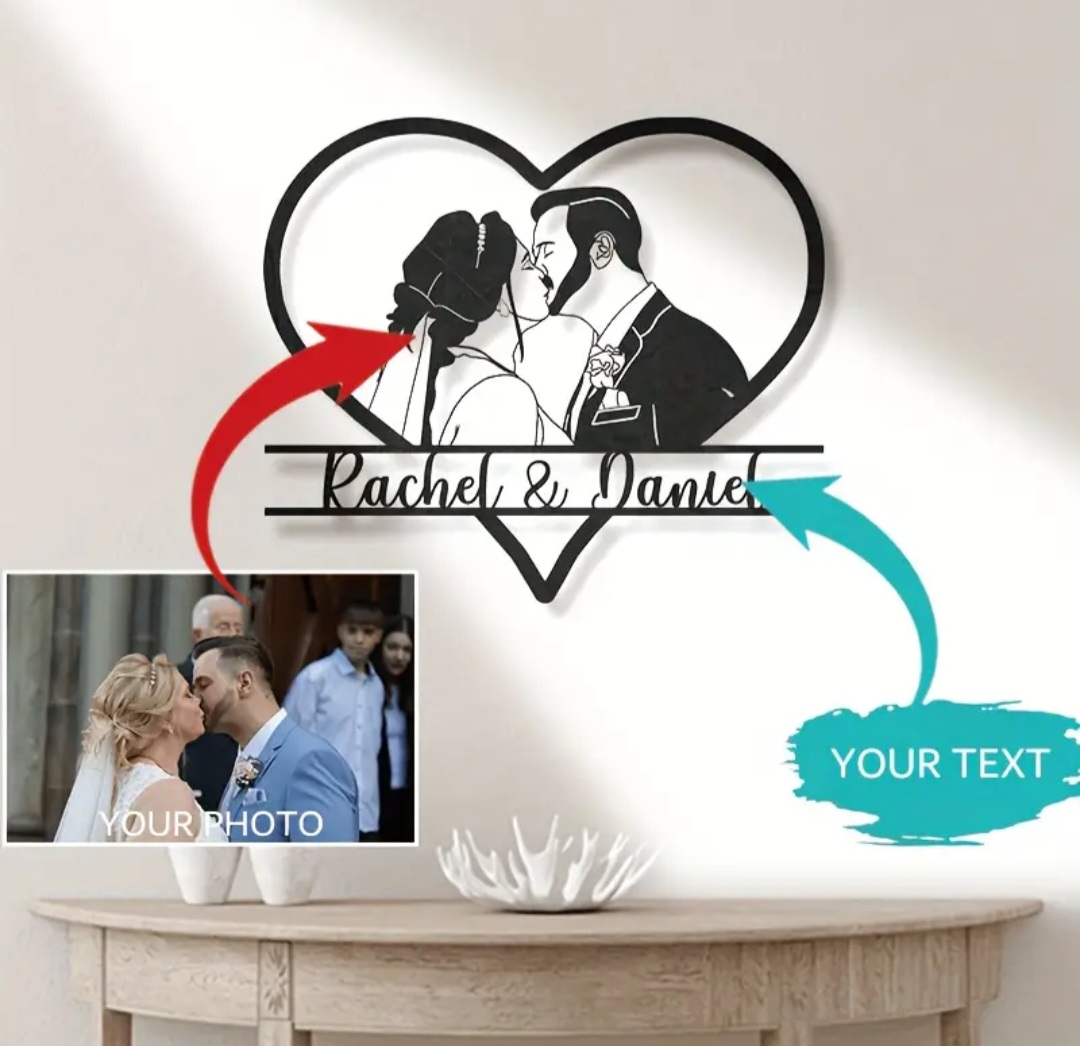 Custom Wedding Photo Frame / Cadre photo de mariage personnalisé