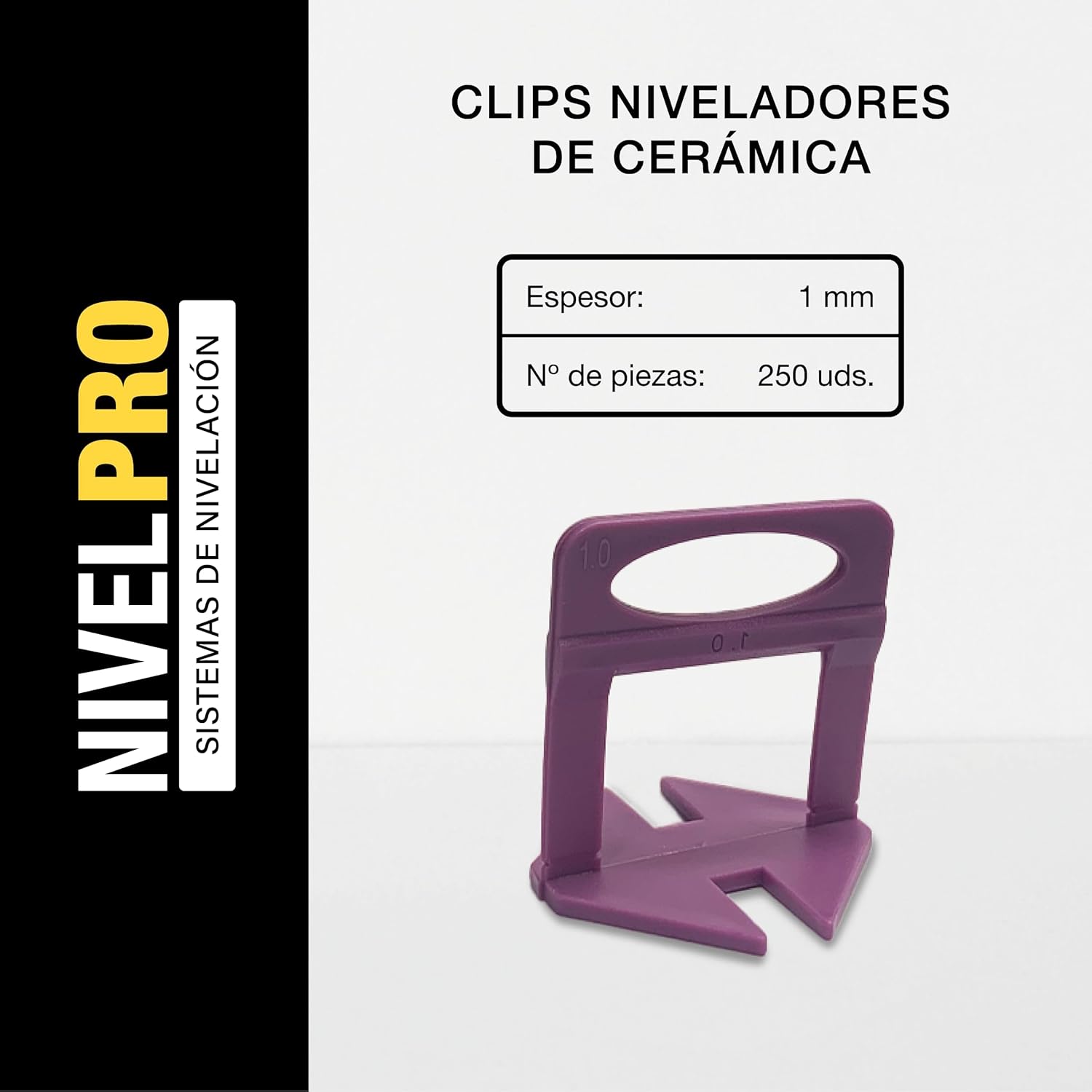 Clips de Nivelación Cerámica 1 mm