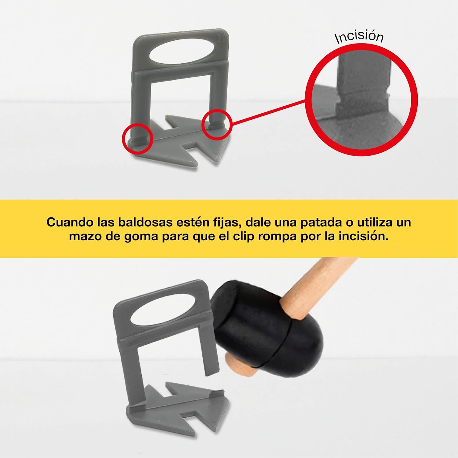 Clips de Nivelación Cerámica 3 mm