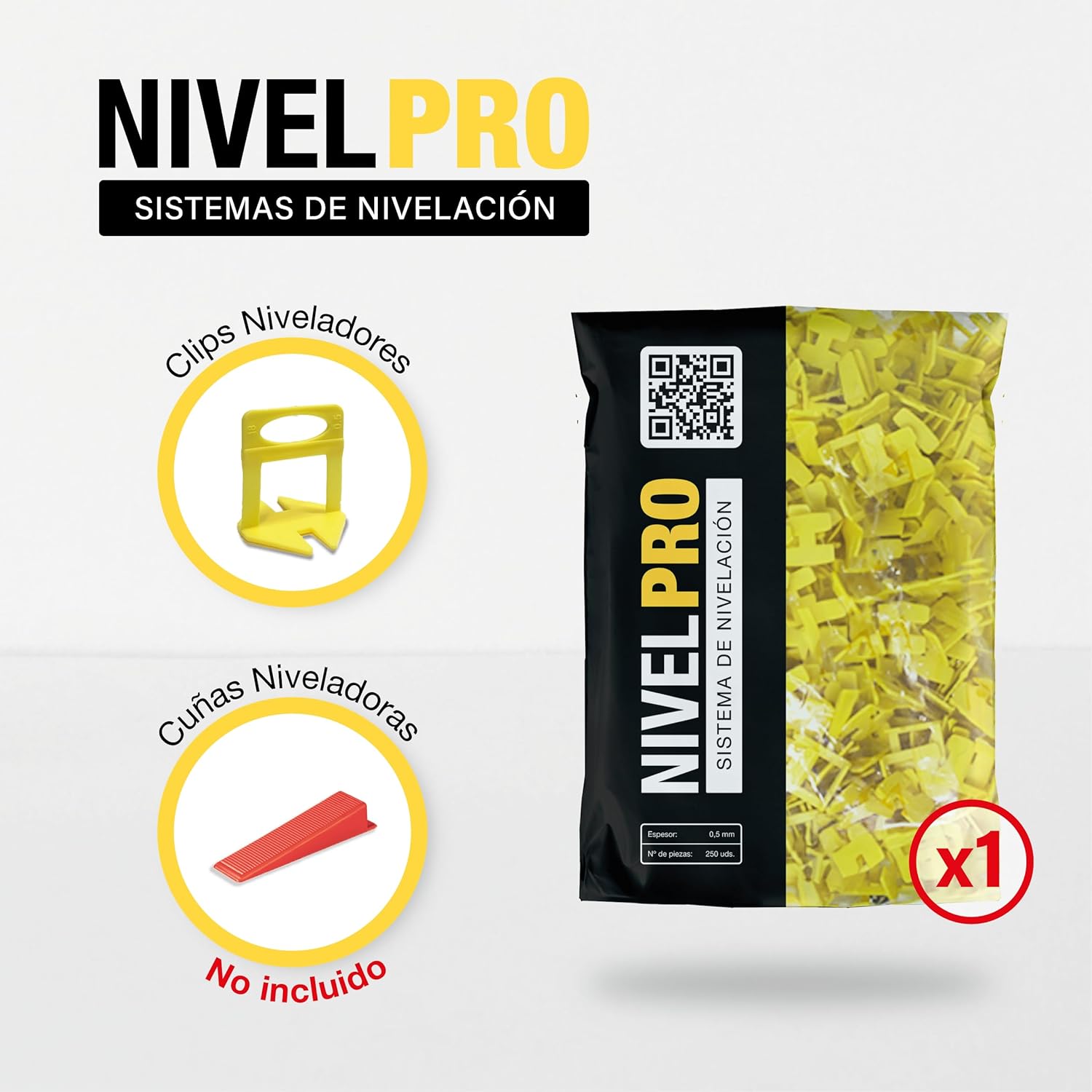 Clips de Nivelación Cerámica 0,5 mm