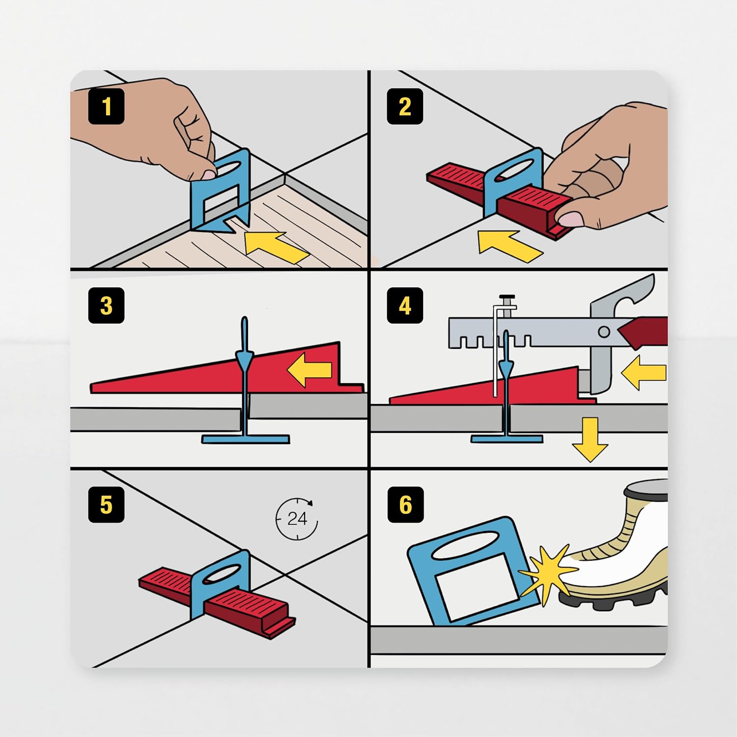 Alicates para Nivelación de Azulejos y Baldosas
