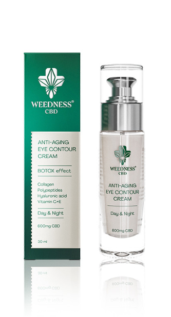 Contorno de ojos antiedad con efecto bótox 24h with 600mg CBD 30ml