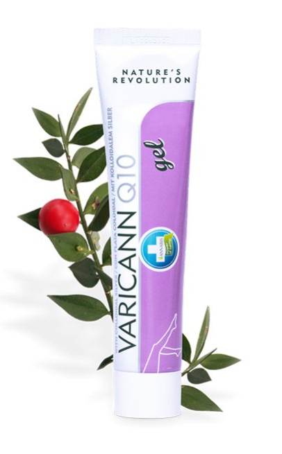 VARICANN Q10 Gel de Cannabis para piernas cansadas