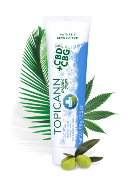 TOPICANN CBD + CBG · Crema CBD orgánica de Cannabis para piel atópica