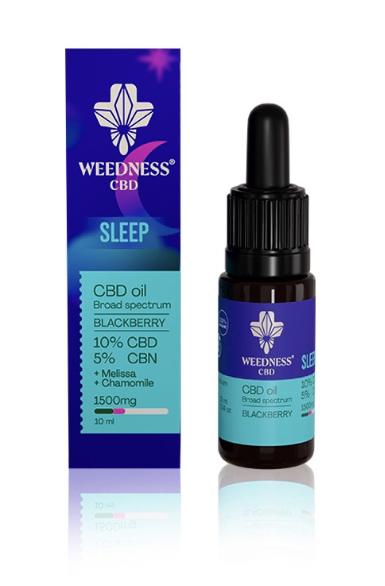 Aceite de CBD Broad Spectrum Sleep  CBD 10% + CBN 5%  | Mora 10ml