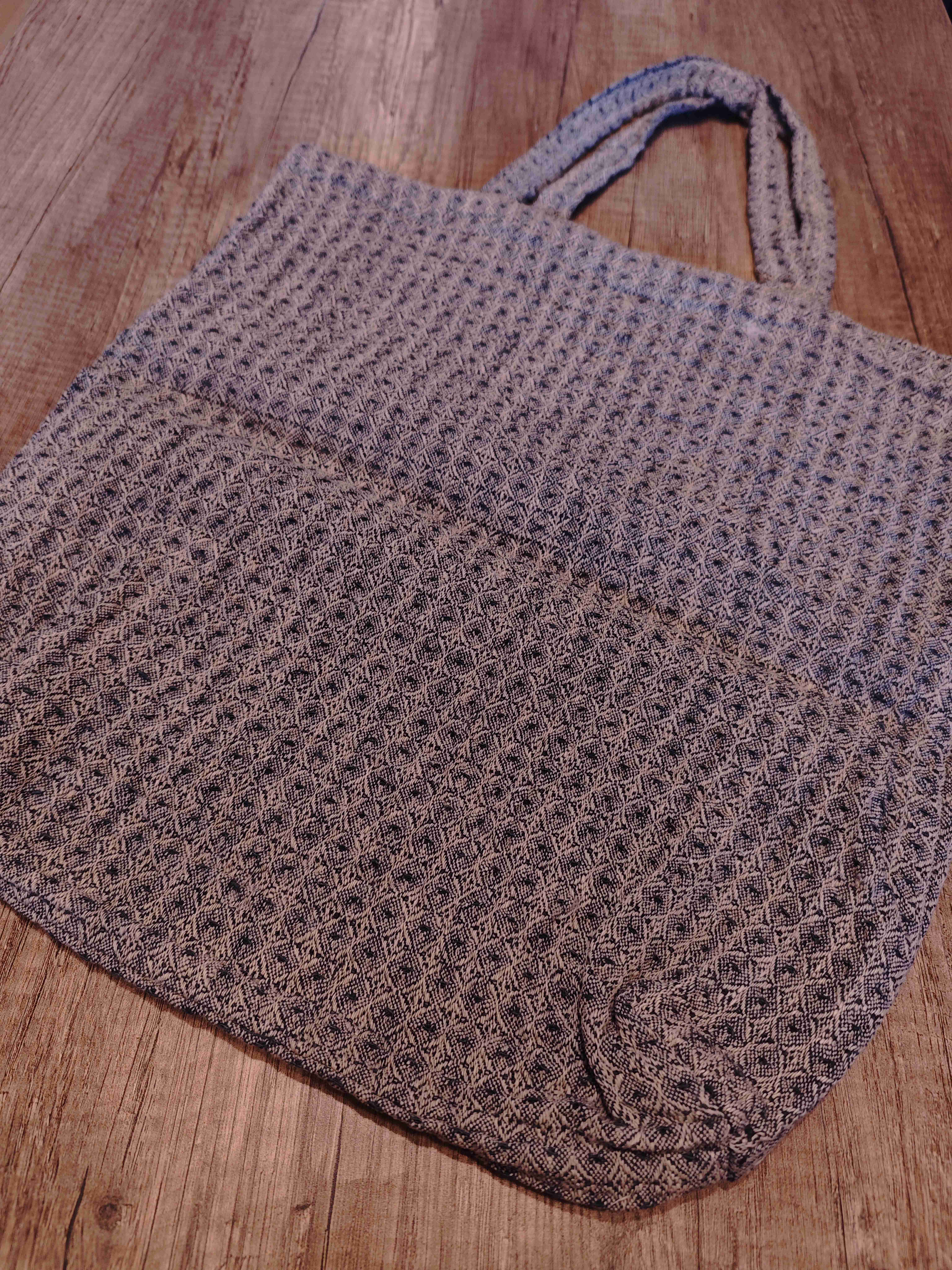 Lininis pirkinių krepšys 40x40 cm.