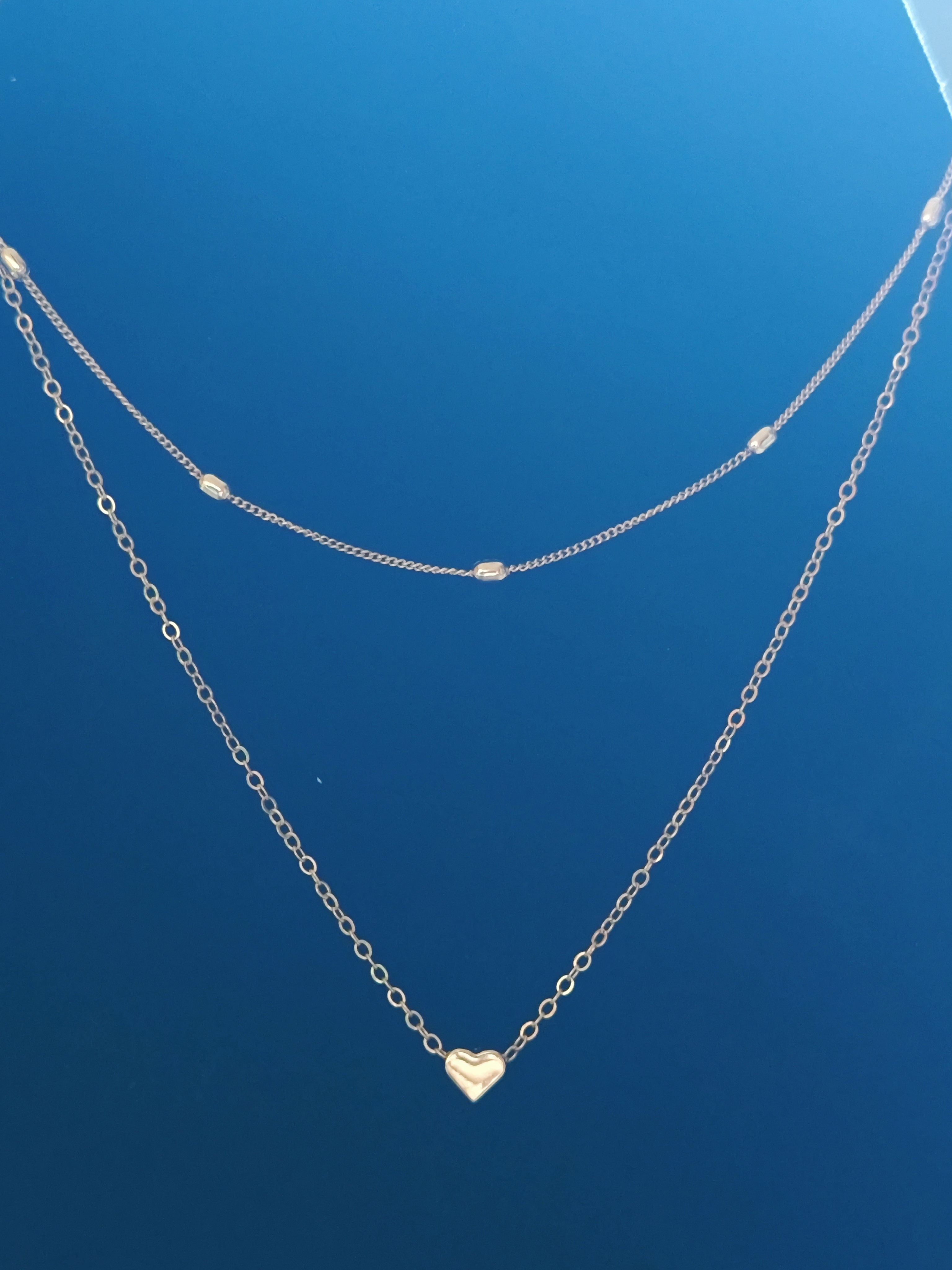 Kaklo papuošalas "Auksinė širdis"