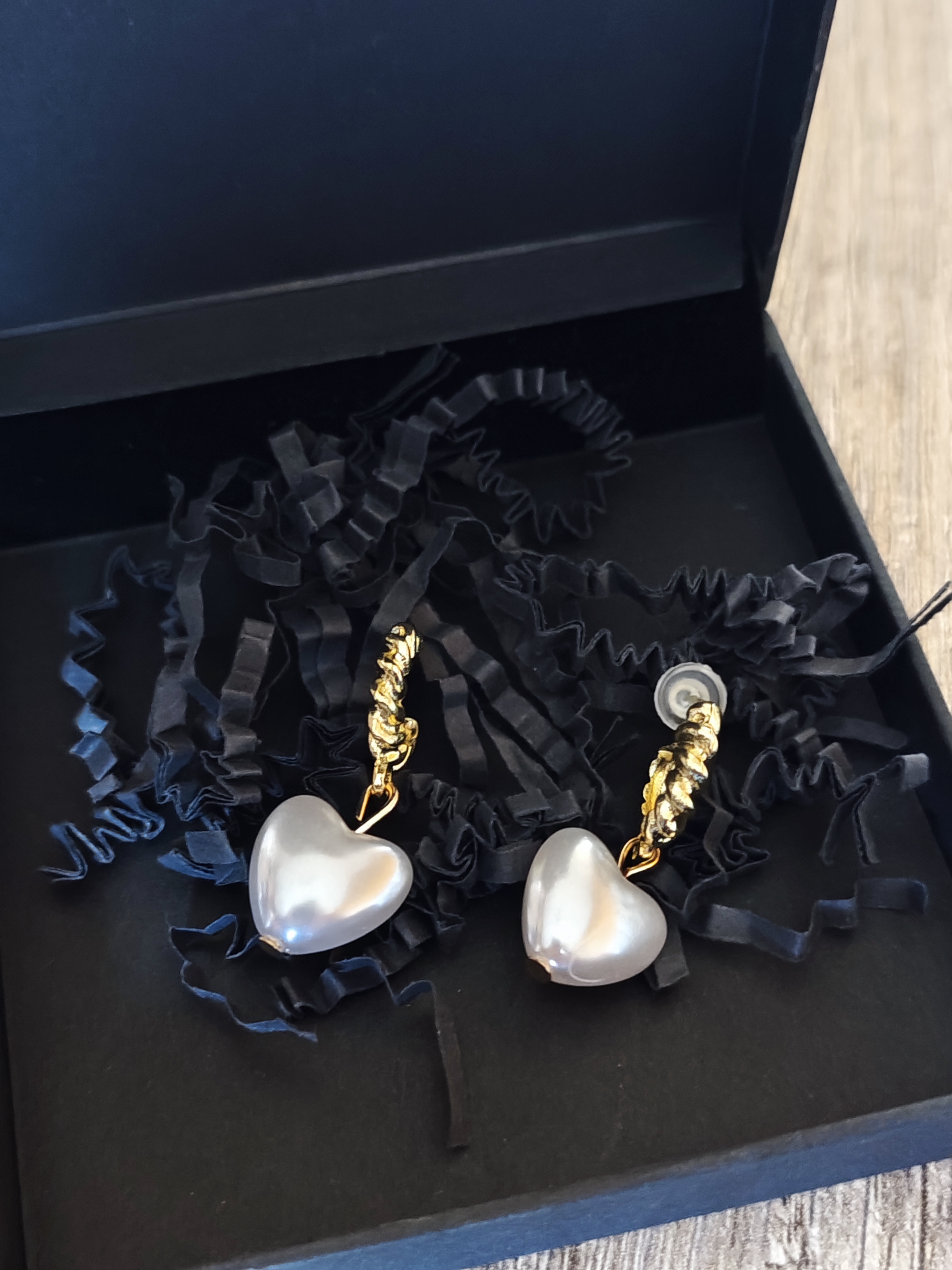 Širdies formos auskarai