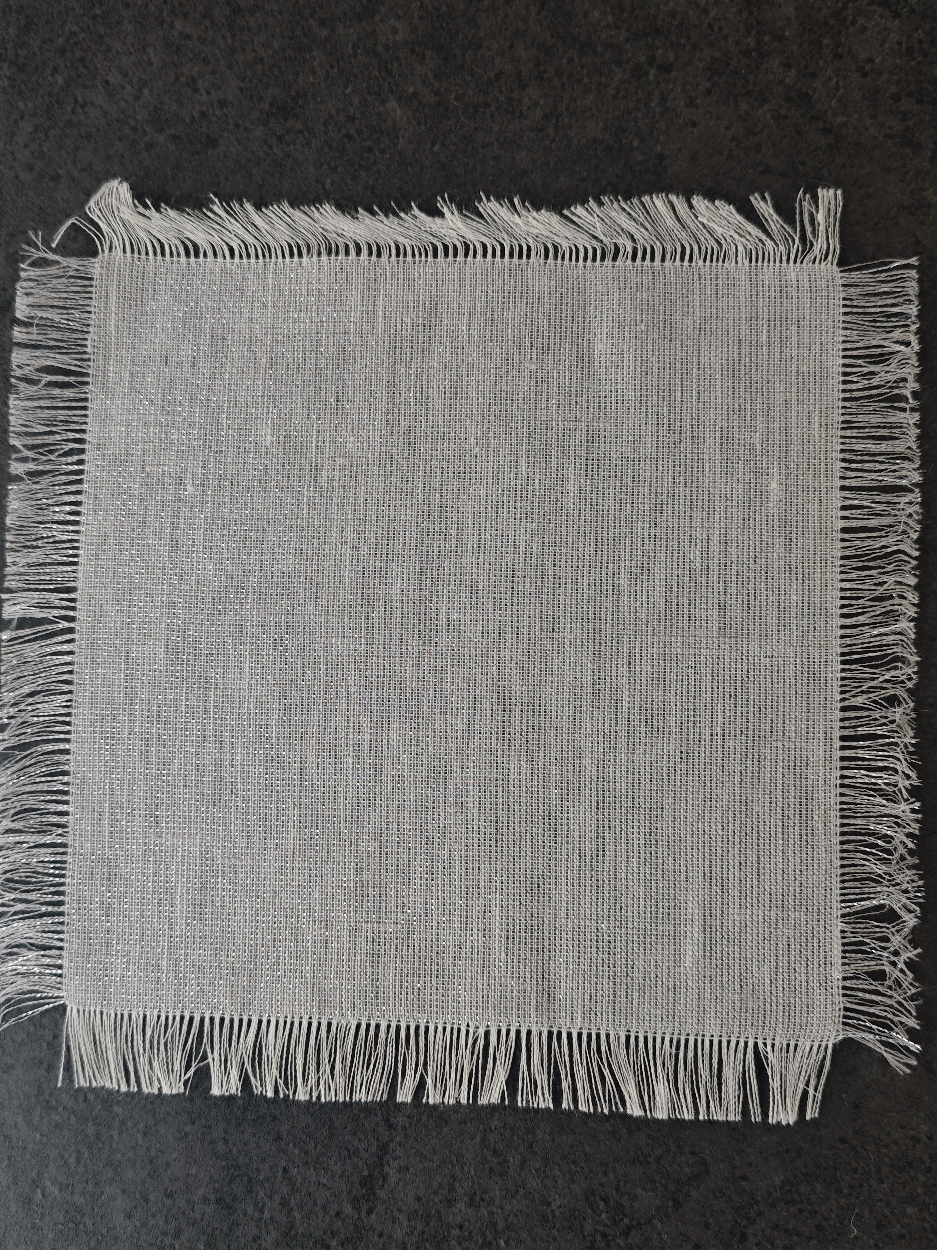 Pilkas audeklas servetėlė