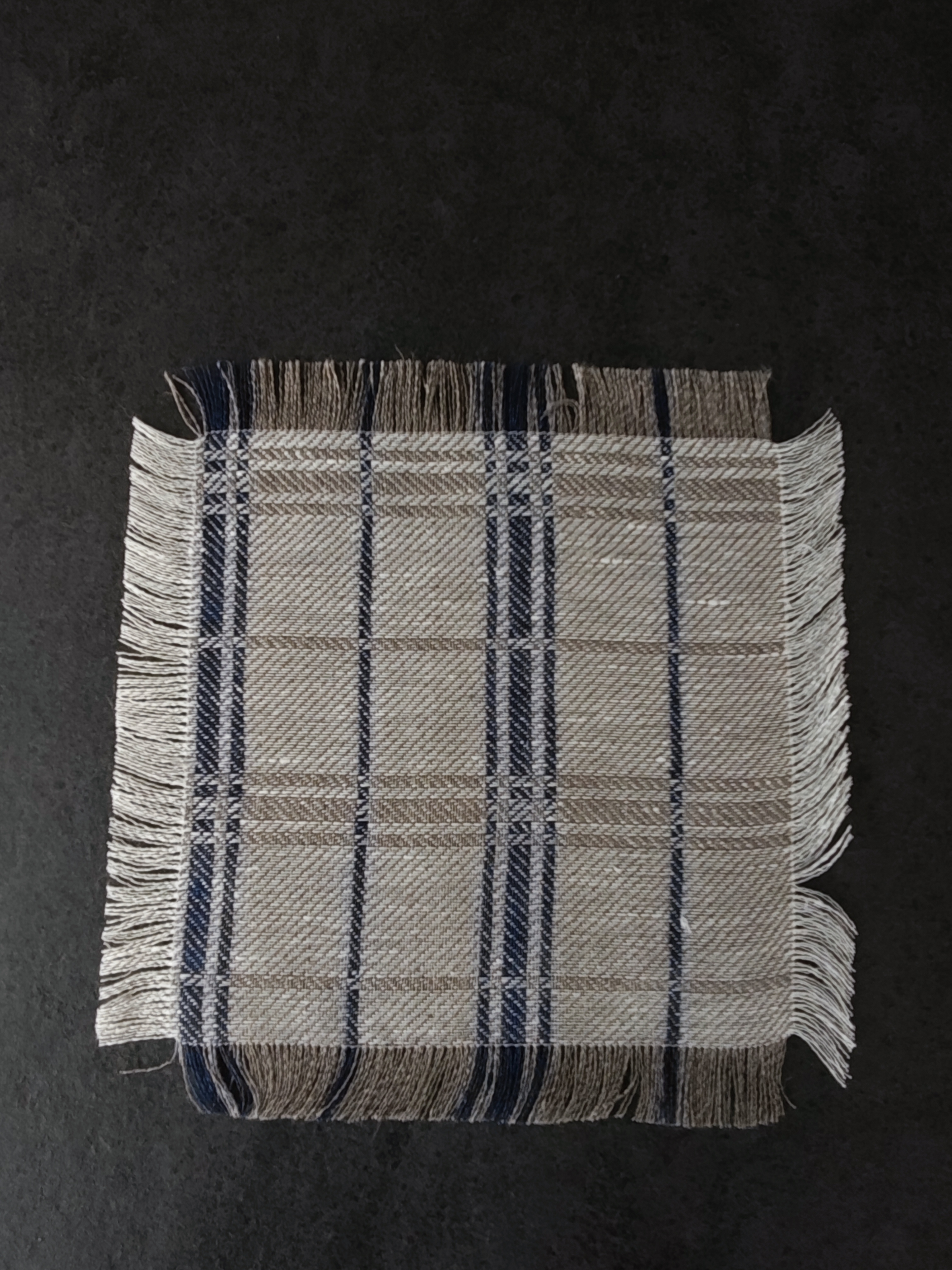 Lininių servetėlių komplektas 21x21 cm, 6 vnt.