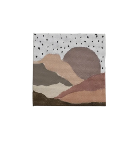 Mini Abstract Landscape Canvas 3in X 3in