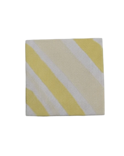 Mini Yellow Striped Painting 3in X 3in
