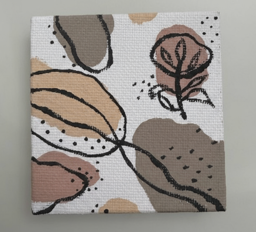 Mini Abstract Nature Canvas Art 3in X 3in