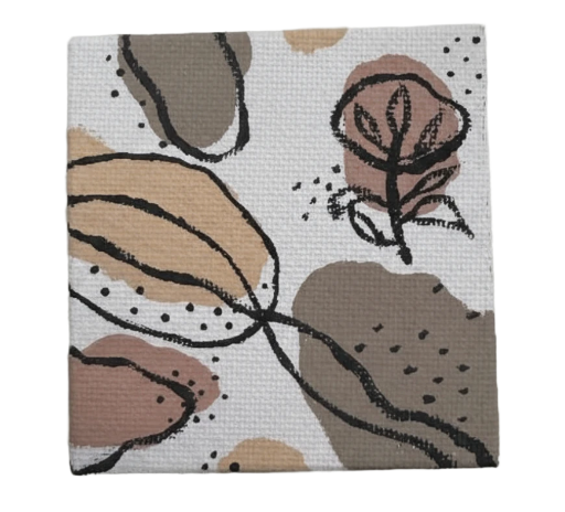 Mini Abstract Nature Canvas Art 3in X 3in