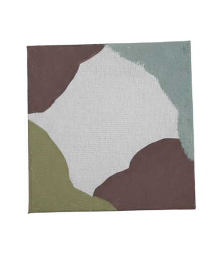 Mini Abstract Canvas Painting 3in X 3in