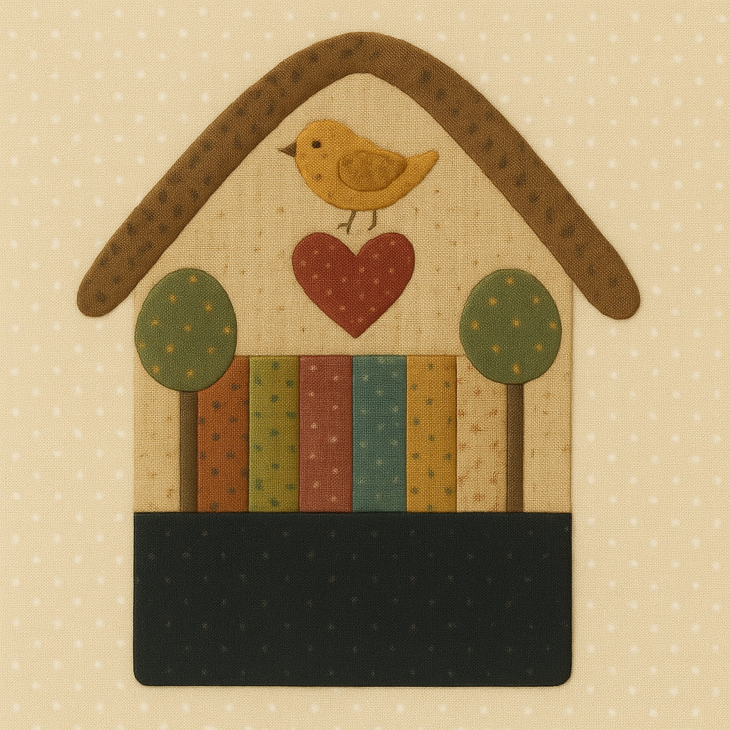 PATRONES CASITA IMÁN NEVERA