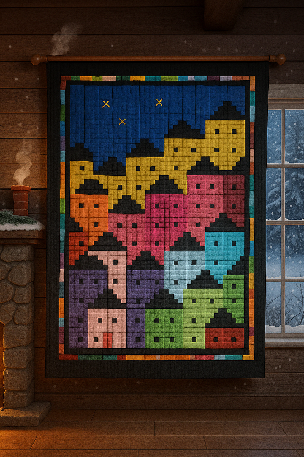 Patrones Quilt "Al caer la noche"