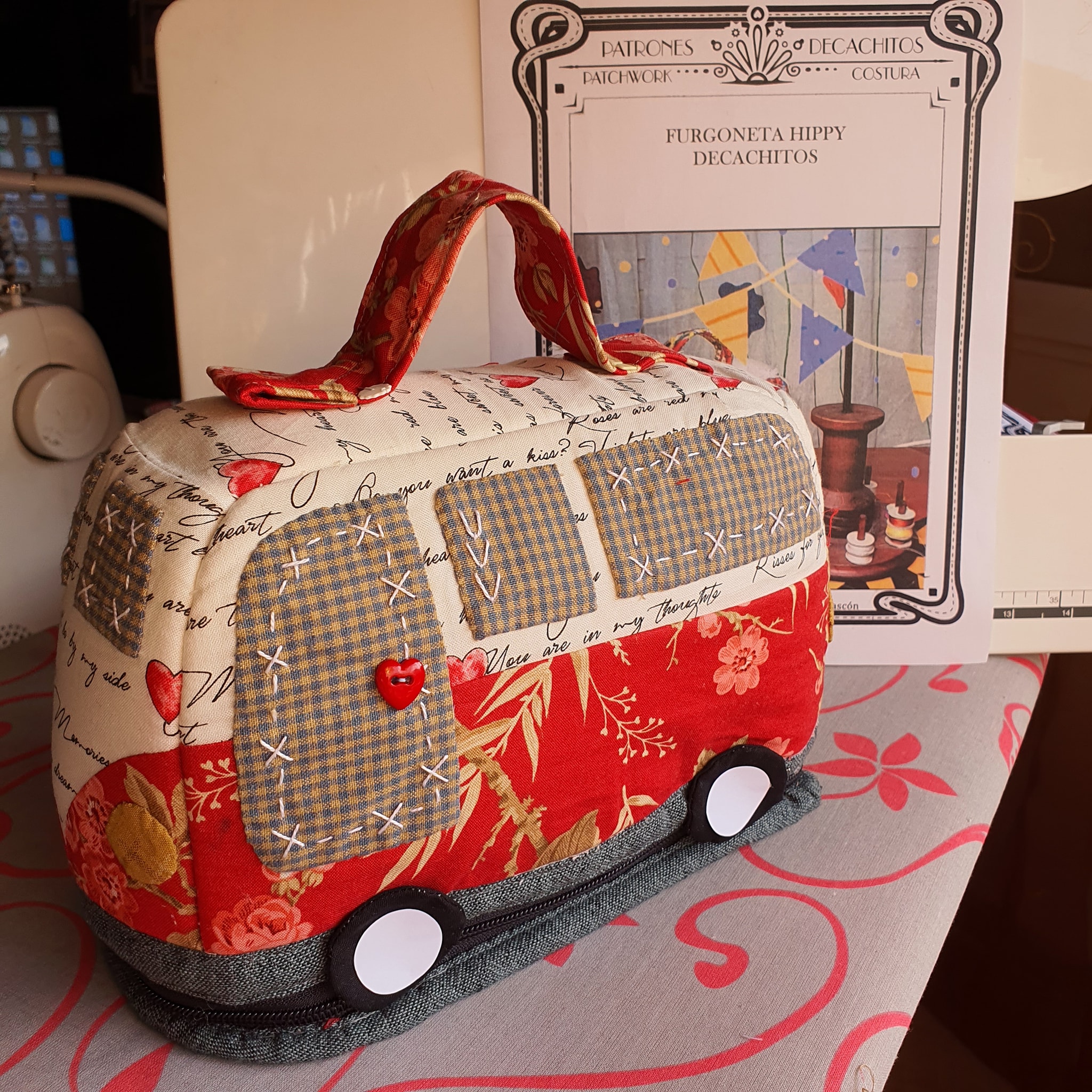 Neceser Costurero Furgoneta Hippy