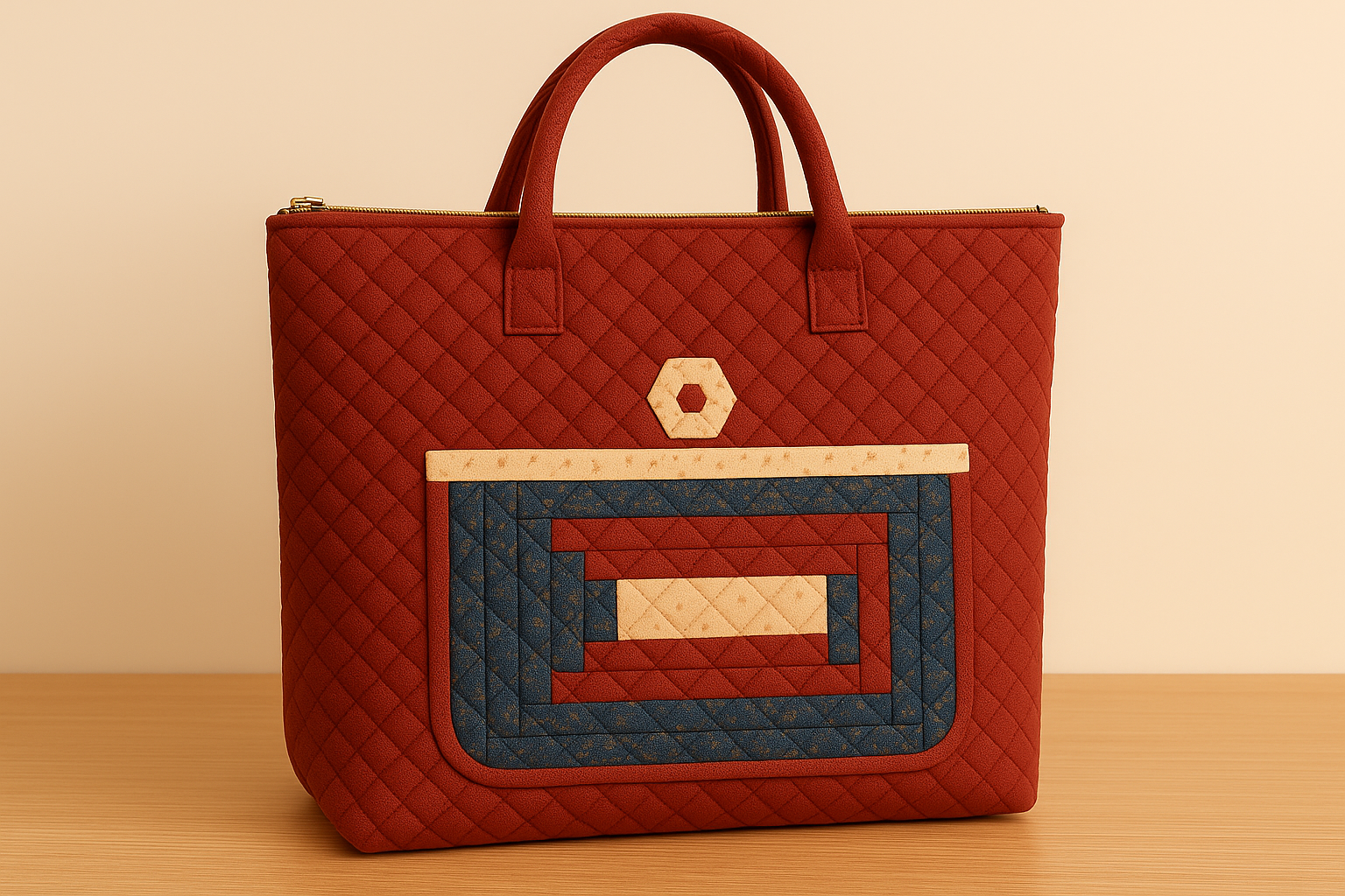Bolso acolchado rojo