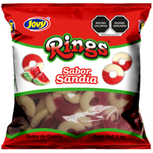 Dulce de Goma Jovy Rings Sabor Sandía