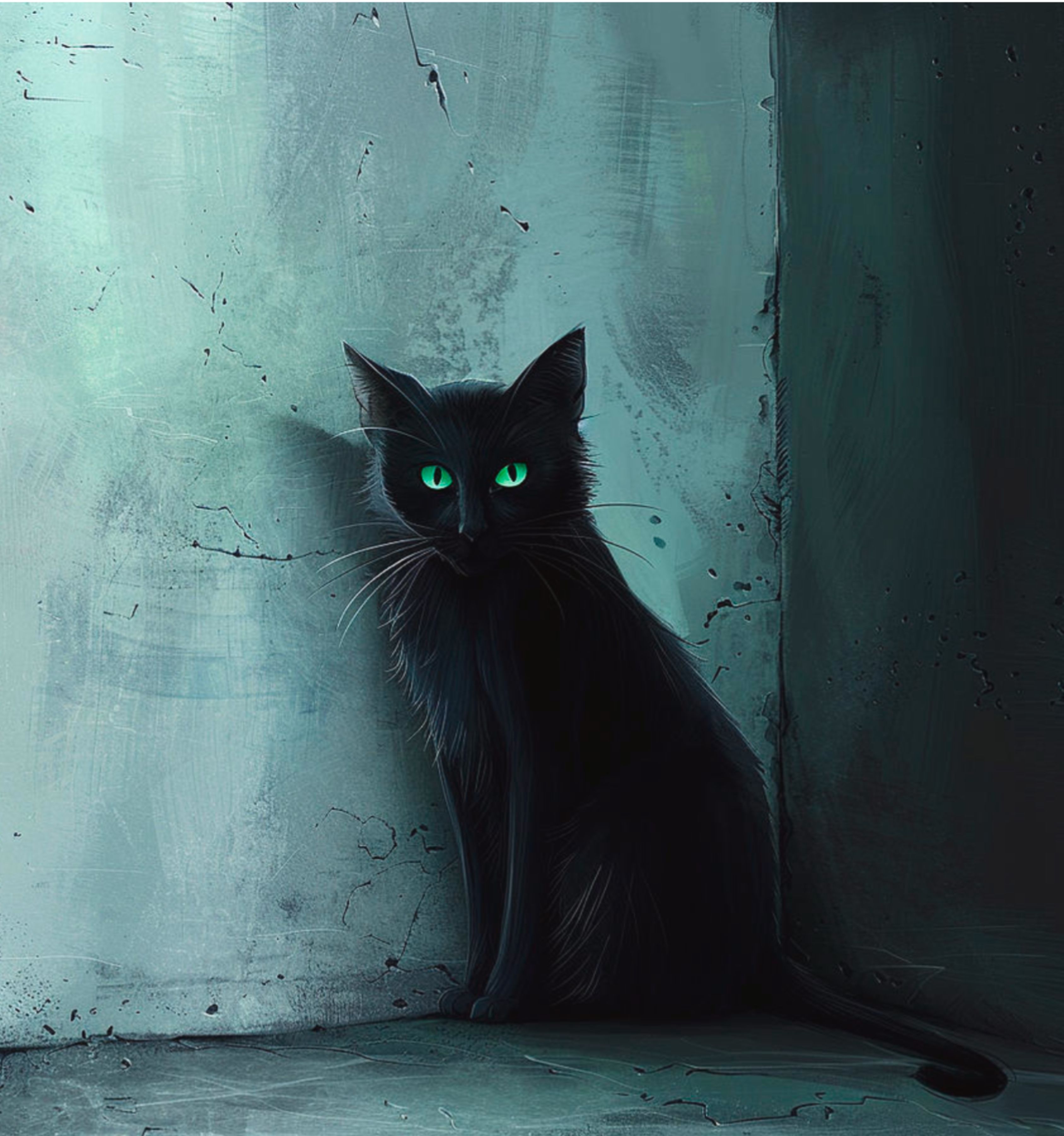 Black Cat Art Image