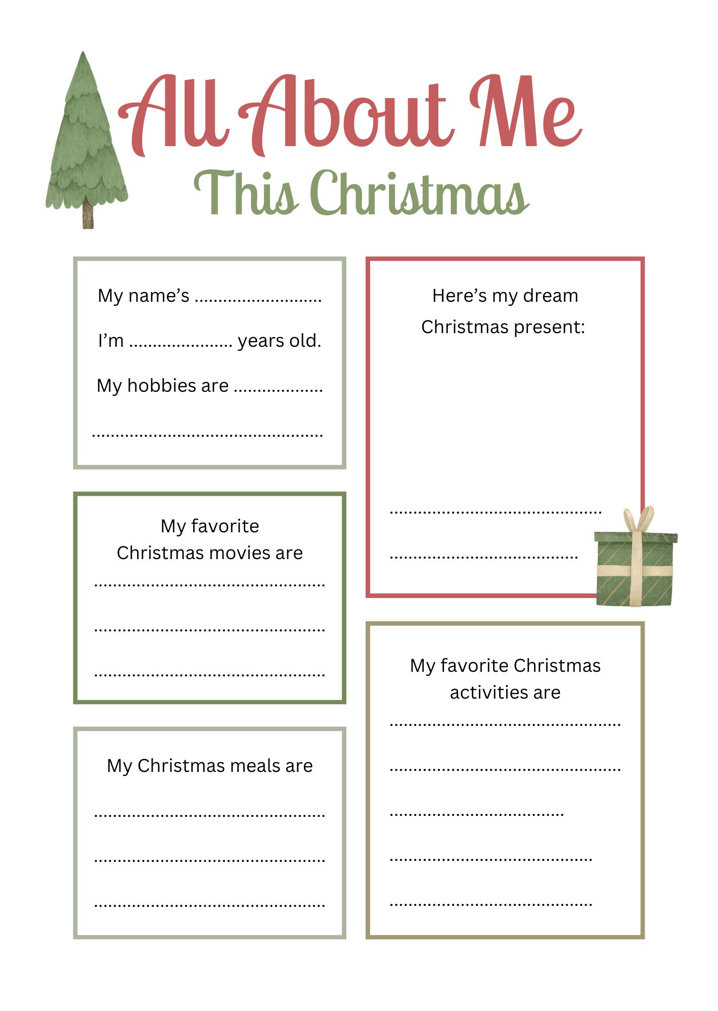 Christmas Activity Book for Kids