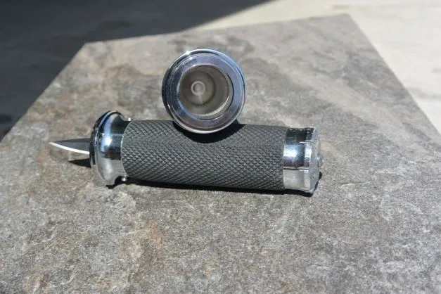 Silver Electric Throttle Grips