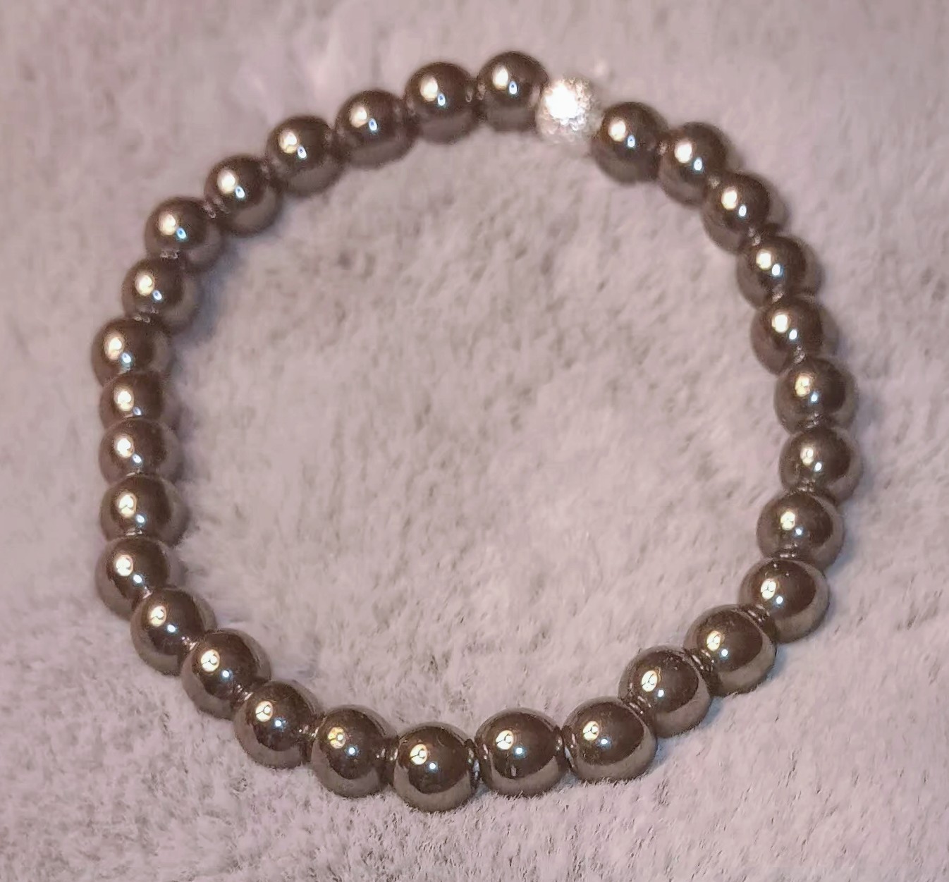 Hematite Beaded Bracelet