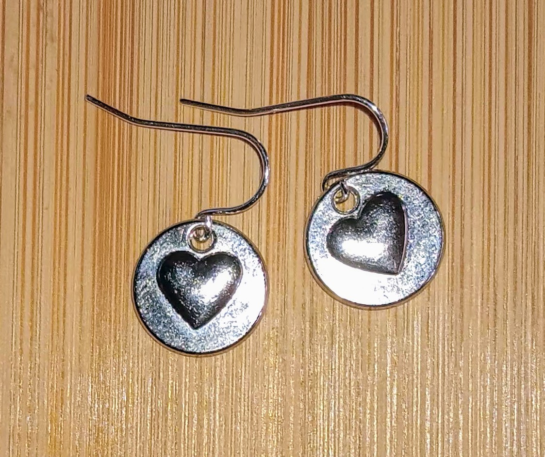 Silver Heart Earrings