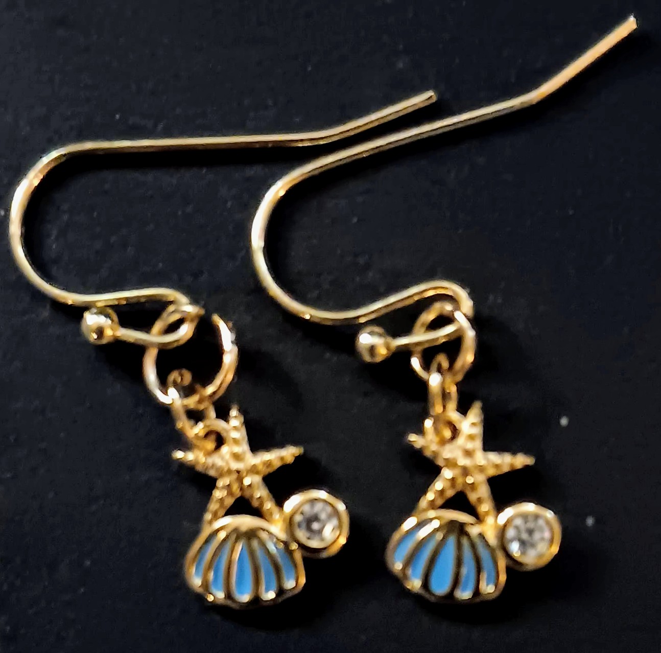 Starfish Seashell Earrings