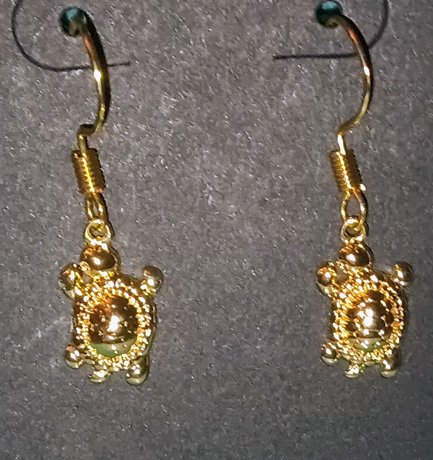 Gold Turtle Earrings